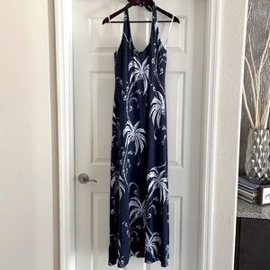 Tommy Bahama Maxi Dress. Navy Blue. Size Small